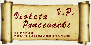 Violeta Pančevački vizit kartica